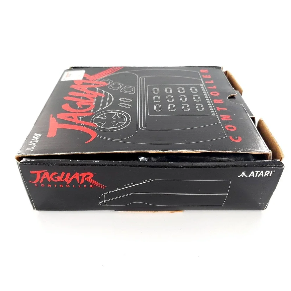 Genuine Atari Jaguar 3-Button Gamepad Controller w/ Box Excellent Tested & Works